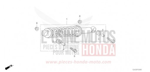 KISSEN, HINTEN CRF50FP de 2023